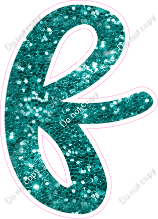 CU 23.5" Individuals - Teal Sparkle f