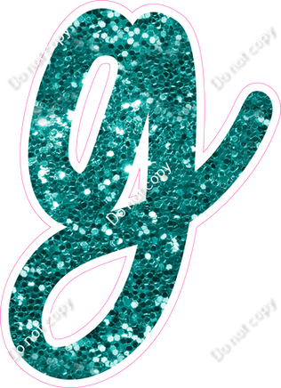 CU 23.5" Individuals - Teal Sparkle g