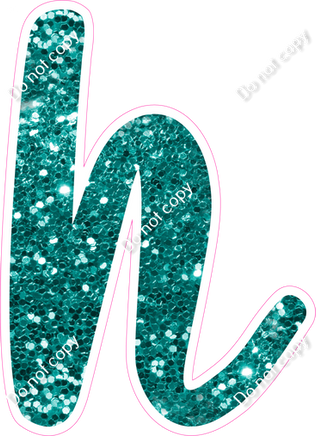 CU 23.5" Individuals - Teal Sparkle h