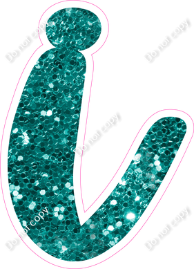 CU 23.5" Individuals - Teal Sparkle i