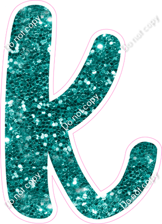 CU 23.5" Individuals - Teal Sparkle k