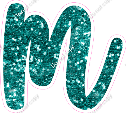 CU 23.5" Individuals - Teal Sparkle m