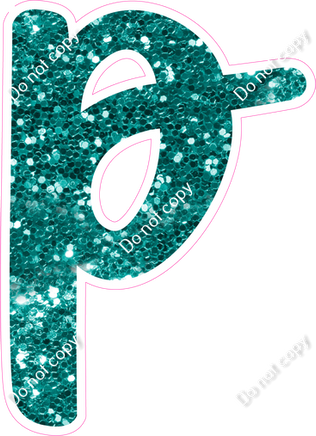 CU 23.5" Individuals - Teal Sparkle p