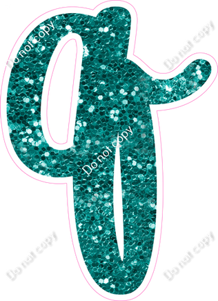 CU 23.5" Individuals - Teal Sparkle q