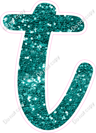 CU 23.5" Individuals - Teal Sparkle t