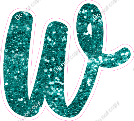 CU 23.5" Individuals - Teal Sparkle w