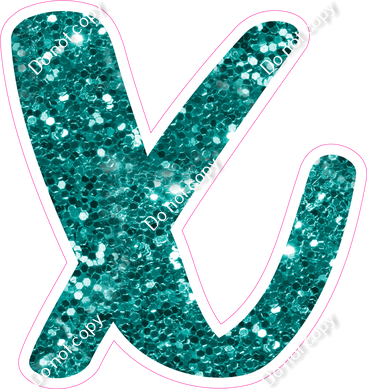 CU 23.5" Individuals - Teal Sparkle x