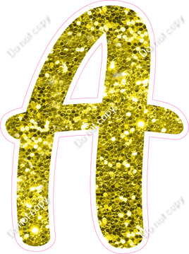 CU 23.5" Individuals - Yellow Sparkle A