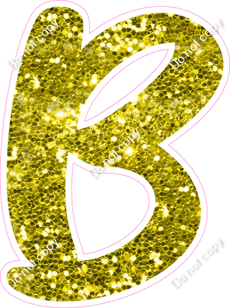 CU 23.5" Individuals - Yellow Sparkle B