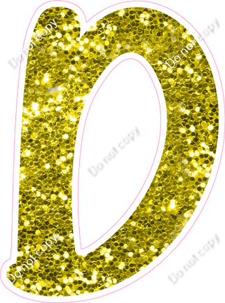 CU 23.5" Individuals - Yellow Sparkle D