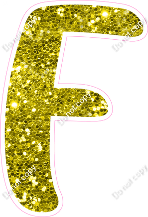 CU 23.5" Individuals - Yellow Sparkle F