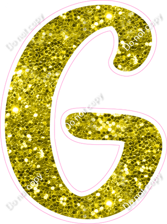 CU 23.5" Individuals - Yellow Sparkle G