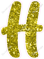 CU 23.5" Individuals - Yellow Sparkle H