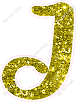 CU 23.5" Individuals - Yellow Sparkle J