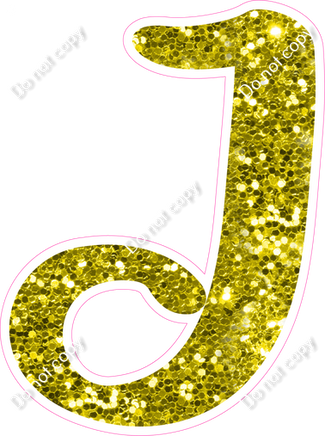 CU 23.5" Individuals - Yellow Sparkle J