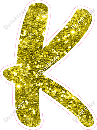 CU 23.5" Individuals - Yellow Sparkle K