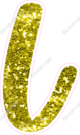 CU 23.5" Individuals - Yellow Sparkle L