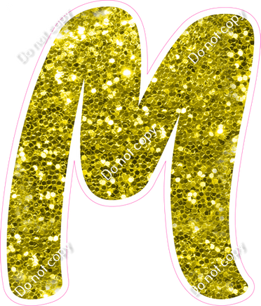 CU 23.5" Individuals - Yellow Sparkle M