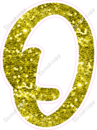 CU 23.5" Individuals - Yellow Sparkle O