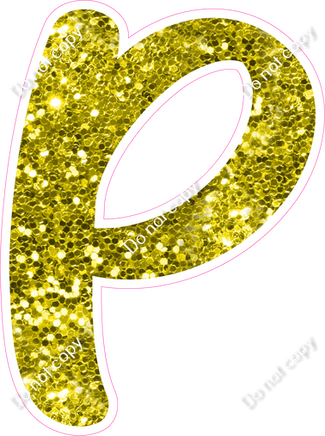 CU 23.5" Individuals - Yellow Sparkle P