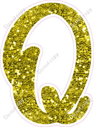 CU 23.5" Individuals - Yellow Sparkle Q