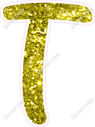 CU 23.5" Individuals - Yellow Sparkle T