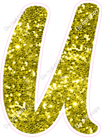 CU 23.5" Individuals - Yellow Sparkle U