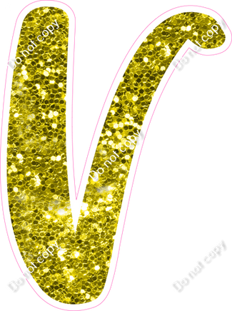 CU 23.5" Individuals - Yellow Sparkle V