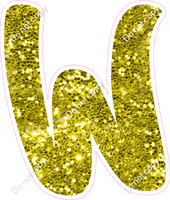 CU 23.5" Individuals - Yellow Sparkle W