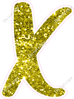 CU 23.5" Individuals - Yellow Sparkle X