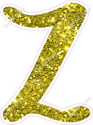 CU 23.5" Individuals - Yellow Sparkle Z