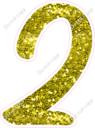 CU 23.5" Individuals - Yellow Sparkle 2