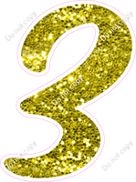 CU 23.5" Individuals - Yellow Sparkle 3