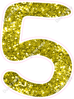 CU 23.5" Individuals - Yellow Sparkle 5