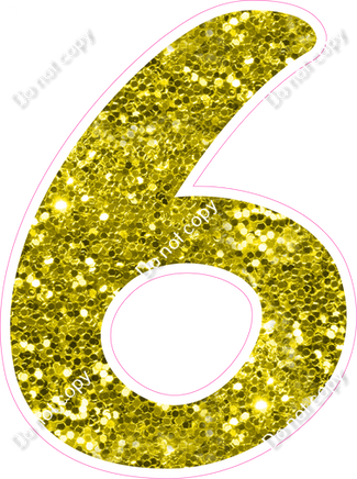 CU 23.5" Individuals - Yellow Sparkle 6