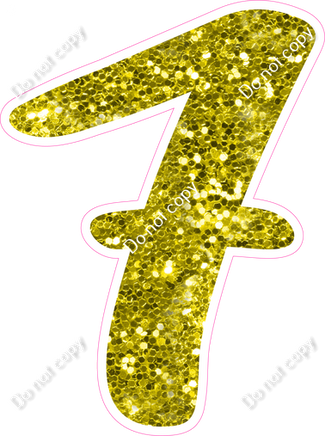 CU 23.5" Individuals - Yellow Sparkle 7