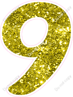 CU 23.5" Individuals - Yellow Sparkle 9