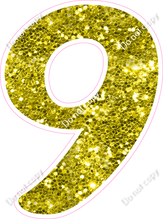 CU 23.5" Individuals - Yellow Sparkle 9