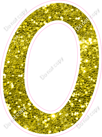 CU 23.5" Individuals - Yellow Sparkle