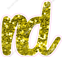 CU 23.5" Individuals - Yellow Sparkle ND