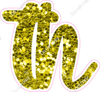 CU 23.5" Individuals - Yellow Sparkle TH