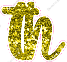 CU 23.5" Individuals - Yellow Sparkle TH