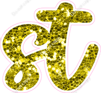 CU 23.5" Individuals - Yellow Sparkle ST