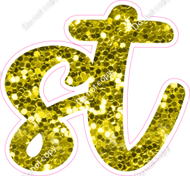 CU 23.5" Individuals - Yellow Sparkle ST