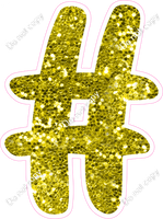 CU 23.5" Individuals - Yellow Sparkle #