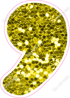 CU 23.5" Individuals - Yellow Sparkle Apostrophe