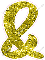 CU 23.5" Individuals - Yellow Sparkle &