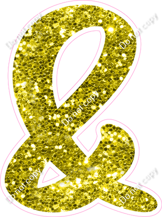 CU 23.5" Individuals - Yellow Sparkle &