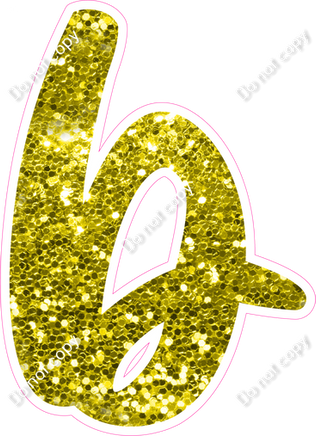 CU 23.5" Individuals - Yellow Sparkle b