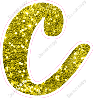 CU 23.5" Individuals - Yellow Sparkle c